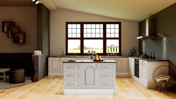 Canterbury Oakgrain Grey Kitchen Doors