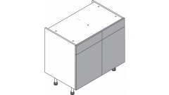 900mm - Double Sink Unit - Dummy Drawers